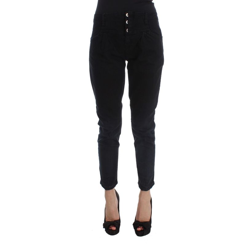 Costume National Sleek Slim Fit Black Denim Women's Jeans